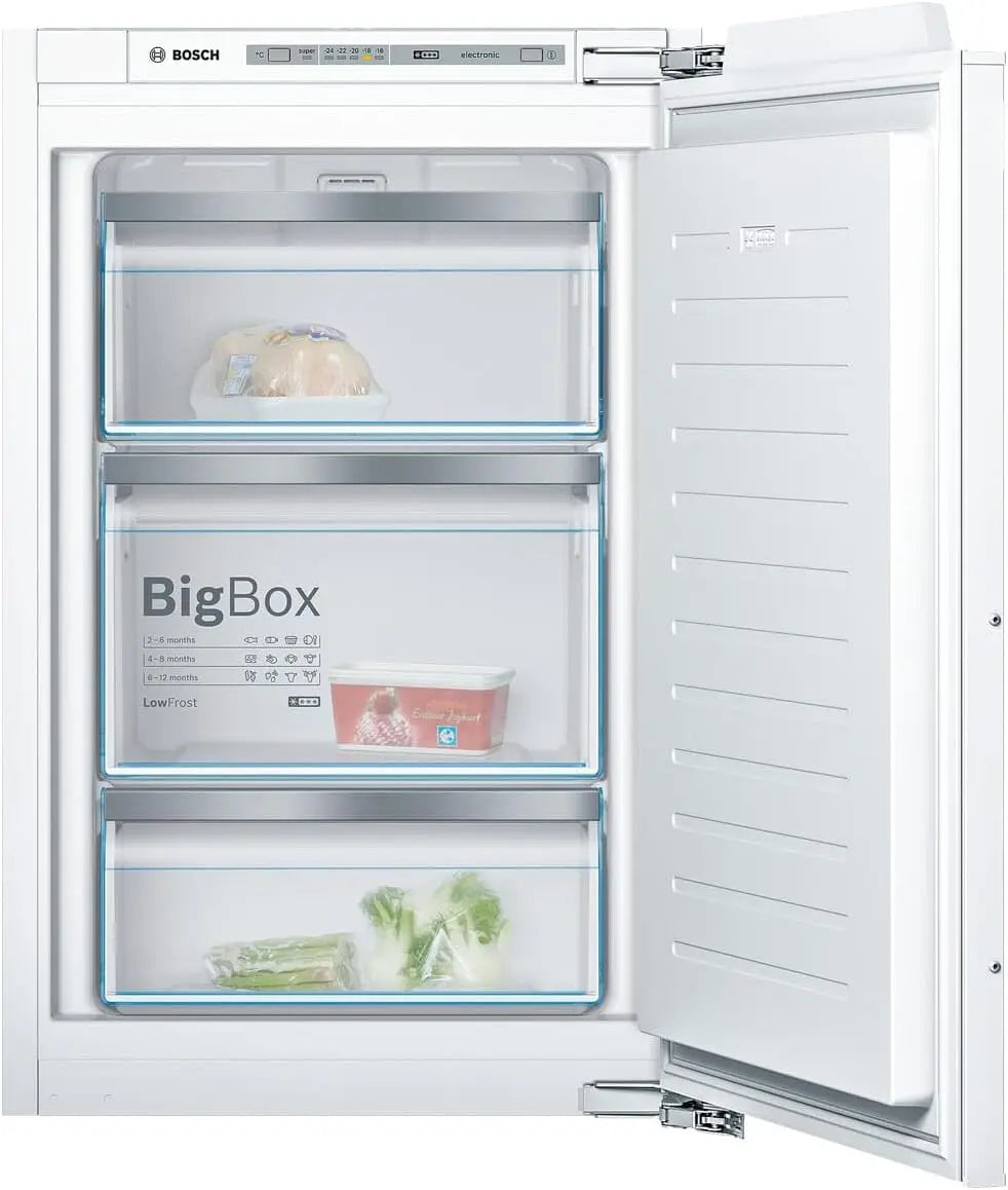 Bosch GIV21ADD0 Série 6 Congélateur encastrable/A+++ / 104 kWh/an / 95 l/LowFrost/BigBox encastrable 88 x – gris