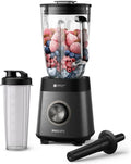 Philips Blender mixeur 5000 ProBlend Plus – 1200 W, 2 L, gris/noir