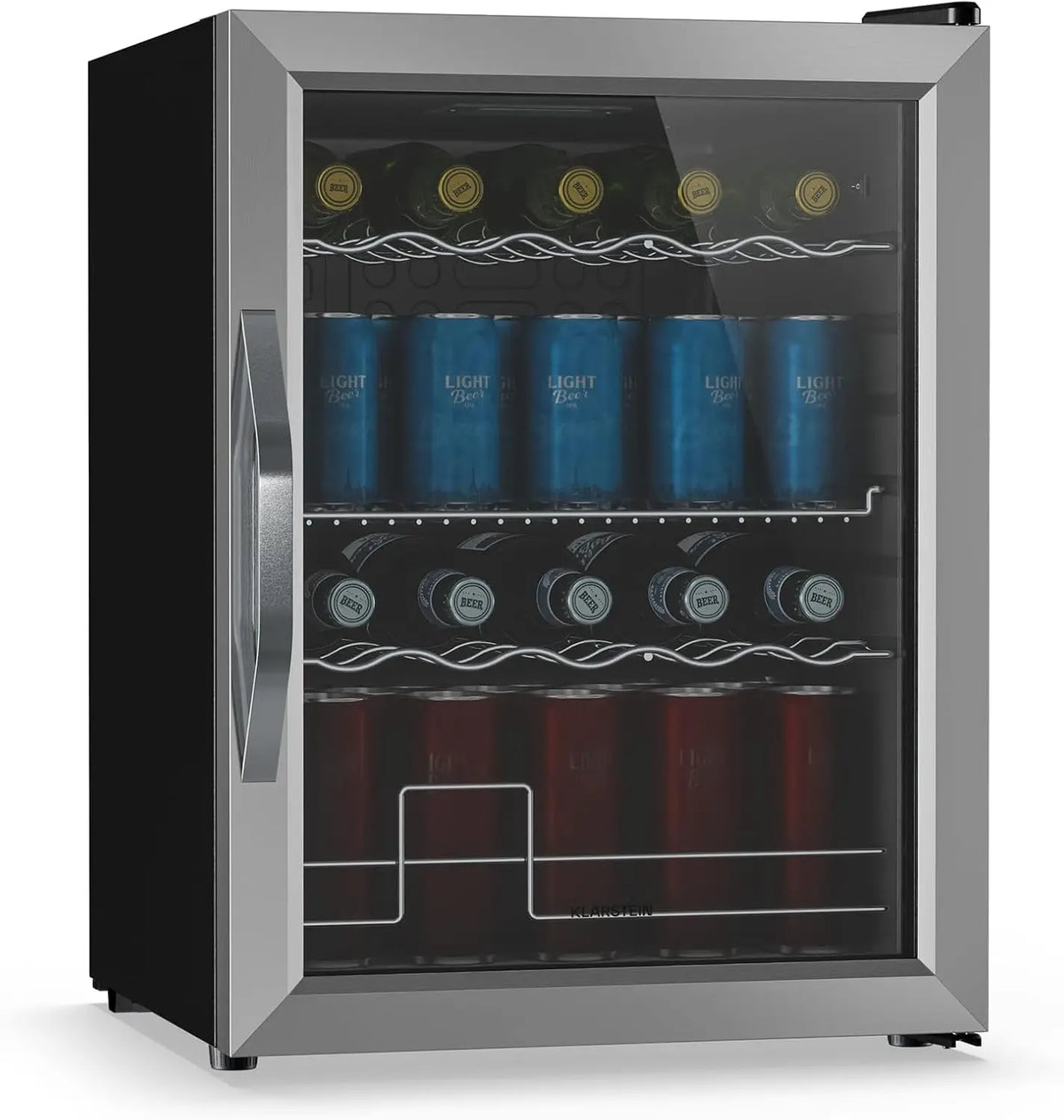 KLARSTEIN Beersafe Réfrigérateur à Boissons 60 L – 73 bouteilles, argenté