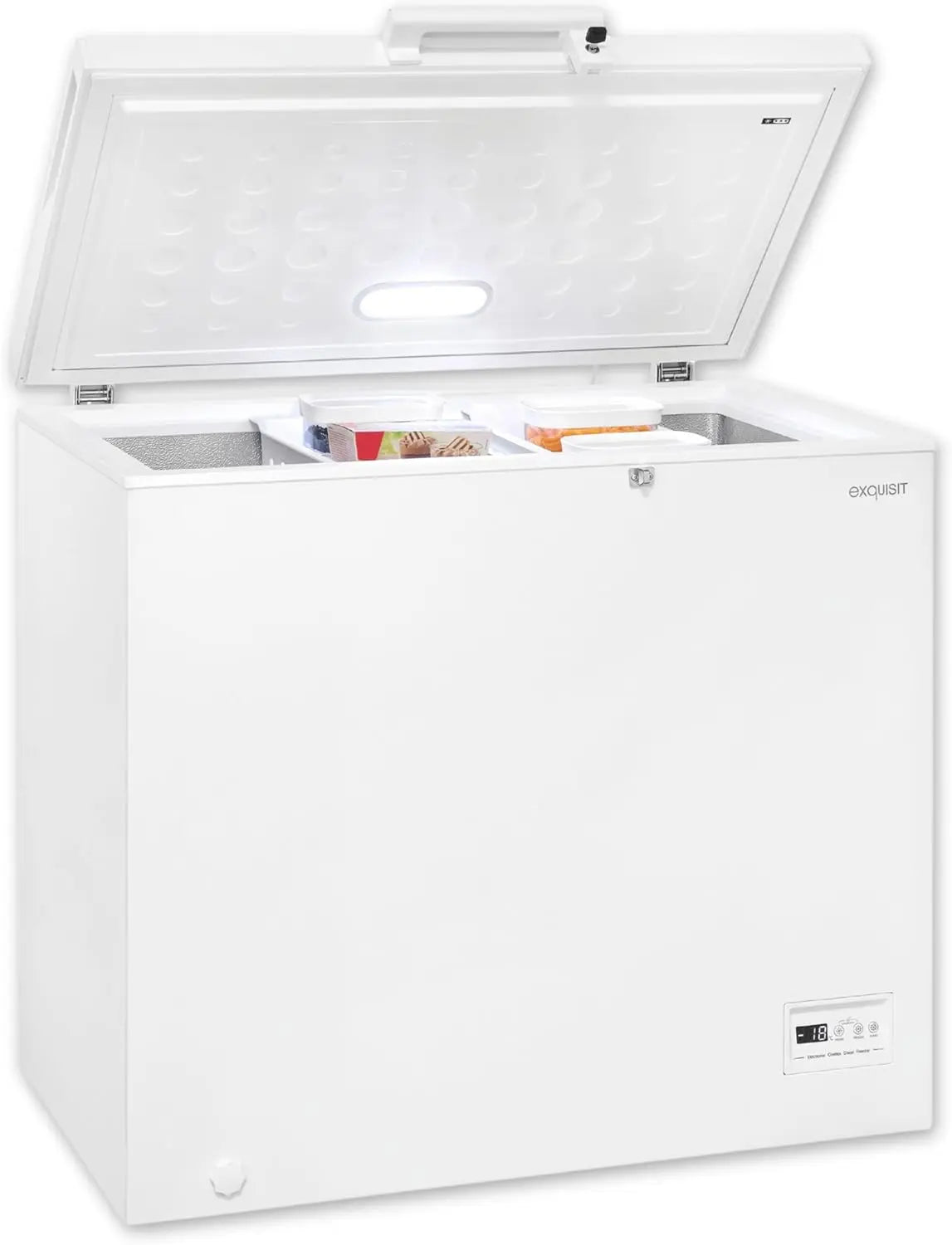 Exquisit Congélateur 2 en 1,198 litres – GT201-HE-040E, 200,00 kWh / 200 kWh, blanc