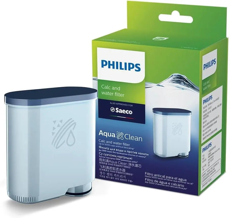 Philips Saeco Filtre machine à café à grains - filtre à eau AquaClean – CA6903/10, bleu/vert