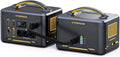 VTOMAN Jump 2200 Station électrique portable avec Batterie Supplémentaire – 400 W / 120 W, 1548 Wh, gris/noir