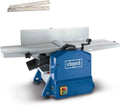 Scheppach Raboteuse & Dégauchisseuse HMS1070 +2 fers supplémentaires inclus – 1500 W, gris/bleu
