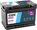 EXIDE AGM EK700 Batterie de Voiture 70Ah 760A Start Stop – gris/noir/bleu