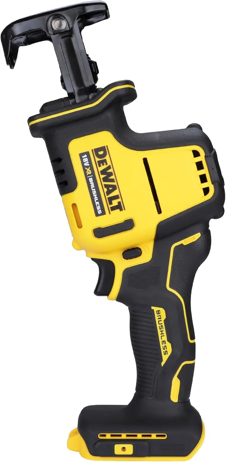 DEWALT Scie sabre compacte sans balais XR 18V avec coffret TSTAK – DCS369N-XJ, gris/noir/jaune