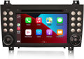 ERISIN 7 Pouces Android 14 Autoradio pour Mercedes-Benz Classe SLK R171 SLK200 SLK280 Support GPS Sat Nav – 2000 MHz / 2,4 GHz, 4 Go / 64 Go