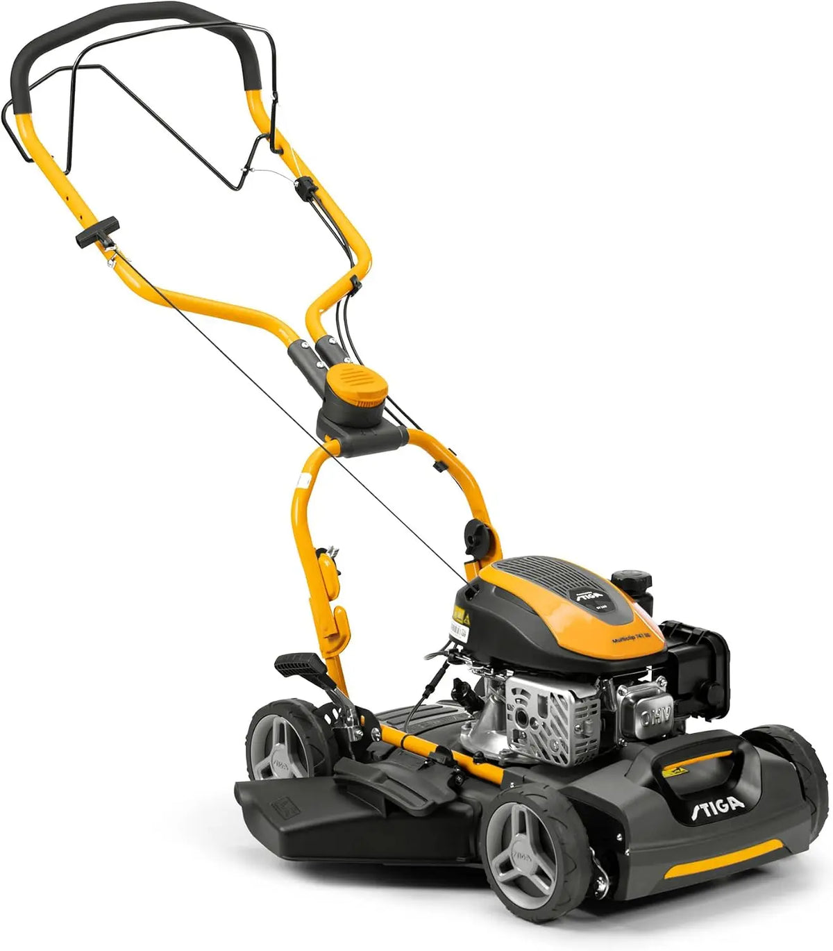 STIGA MULTICLIP 747 SD Tondeuse Mulching - Moteur Thermique STIGA de 139 cm³ – 2,2 kW, gris/noir