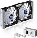 Titan TTC-SC09TZ Ventilateur de réfrigérateur – gris/noir