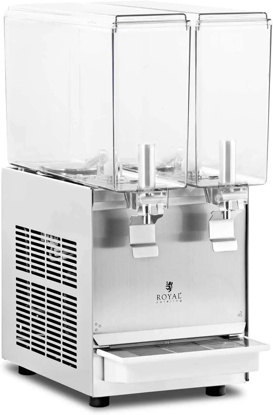 Royal Catering Distributeur De Boissons Réfrigéré 2 x 10 l Puissance : 290 W – gris