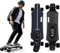 Skateboard électrique Adulte Tout Terrain avec Double Moteur – 83 x21 cm, noir/gris