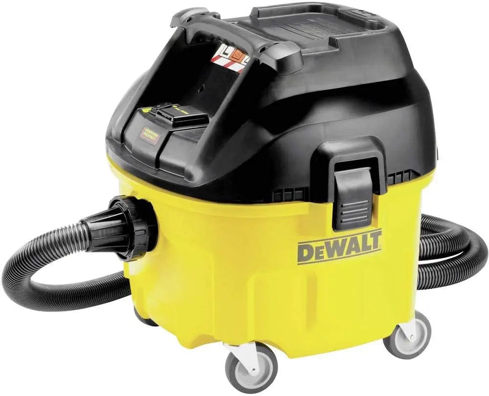 DEWALT - DWV901L-QS - Aspirateur 30L Classe L - Nettoyeur Puissant qui Aspire Eau et Poussière – gris/jaune/noir