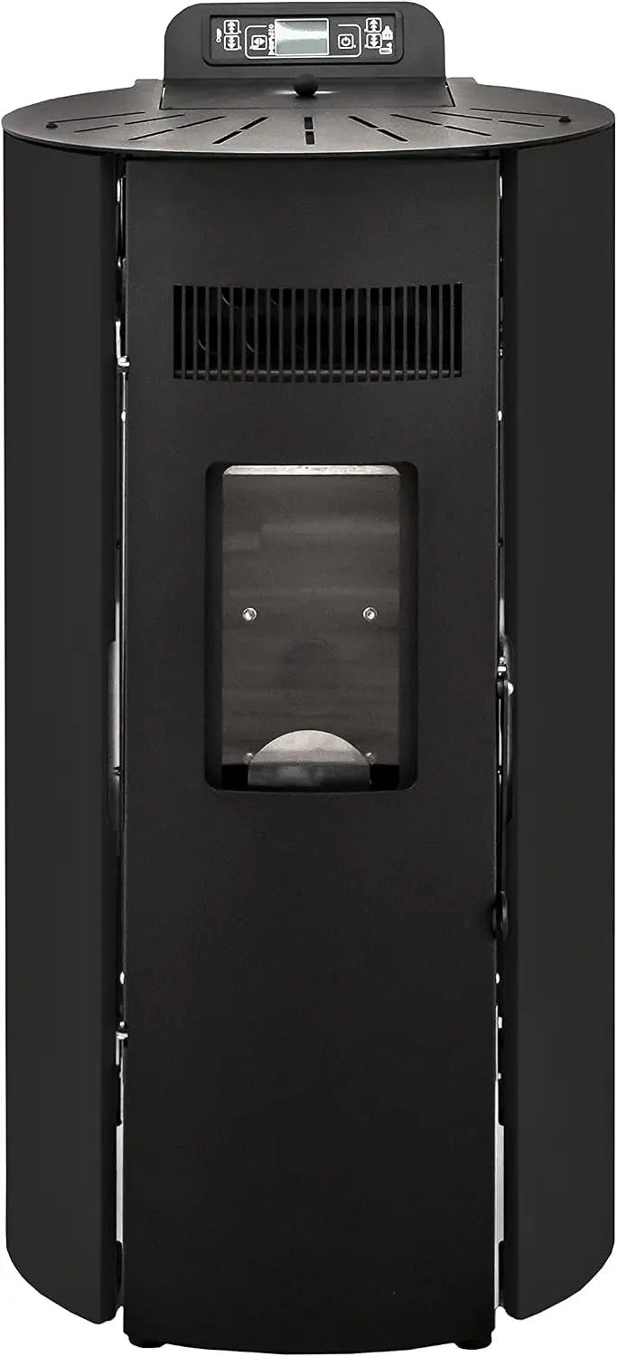 STUFE A PELLET ITALIA Boston 9 KW WiFi poêle à granulés – noir/gris