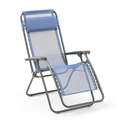 Chaise longue, coloris bleu, pour la terrasse ou le jardin
