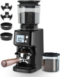 Homtone Moulin à Café Électrique à Meule Conique – 0,5 W, gris/noir