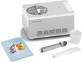 SPRINGLANE Sorbetière et yaourtière Elisa 2,0 L avec compresseur auto-refroidissant 180 W Argent – 50 HZ, argenté