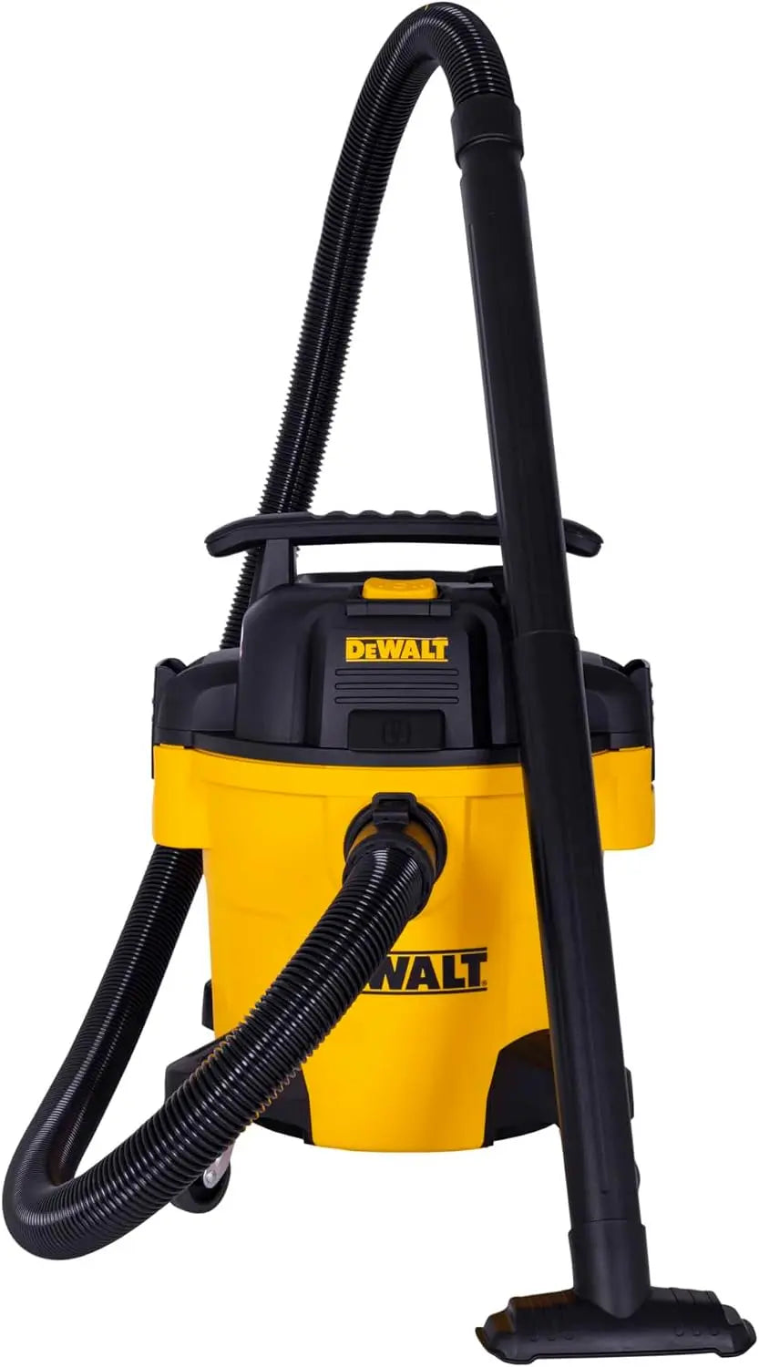 DEWALT DXV20PTA Wet & Dry Aspirateur construit avec une prise de courant pour une utilisation d'outil – noir/gris/orange