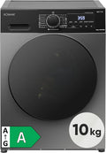 Bomann WA 7112 Machine à laver 10 kg – 1950 W, 50 Hz, gris/noir