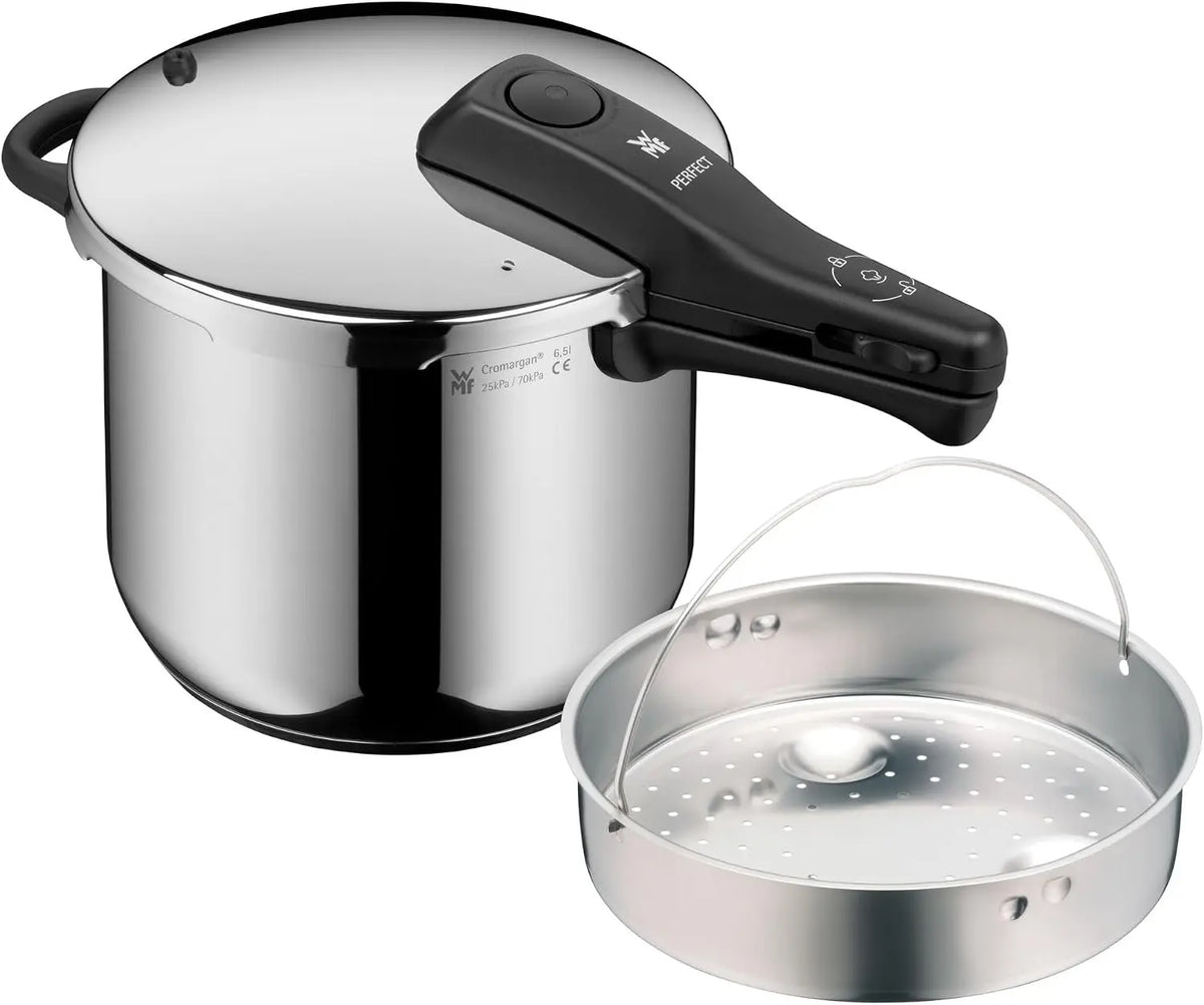 WMF Perfect Autocuiseur à induction 6,5 l avec insert – argenté