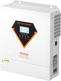 VEVOR Onduleur Solaire Hybride 6000 W Chargeur à Onde Sinusoïdale Pure Tout-en-un – gris/noir