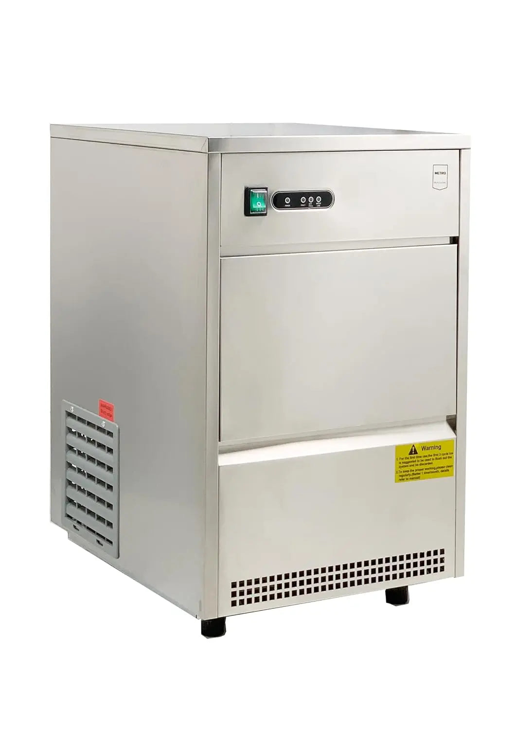 METRO Professional Machine à glaçons GIM1026B – 170 W, 42 x 51,4 x 65,5 cm, argenté