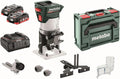 Metabo Fraise à bordure sans fil FMV 18 LTX BL 8-18 V – 4 Ah, gris