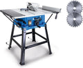Scheppach Scie sur table HS250L – 2000 W / 2000 watts, gris/bleu