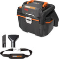 WORX Aspirateur Eau et poussières sans balais 20V WX031.9 – 300 W, 11 L / 8 L, 4 Ah, gris/noir
