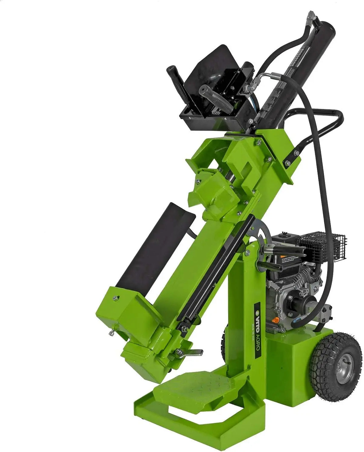 VITO - Fendeuse de Bûches Thermique 12 Tonnes 7 CV 5,2 kW Moteur Essence 208 cm³ Coupe Max 52 cm 3 – vert/gris