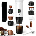 Machine à Café portable de Voyage – 50 ml / 80 ml, 2500 mAh, noir/gris