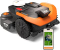 WORX Vision Cloud 2WD WR312E Robot Tondeuse 1200 m² – gris/orange/noir