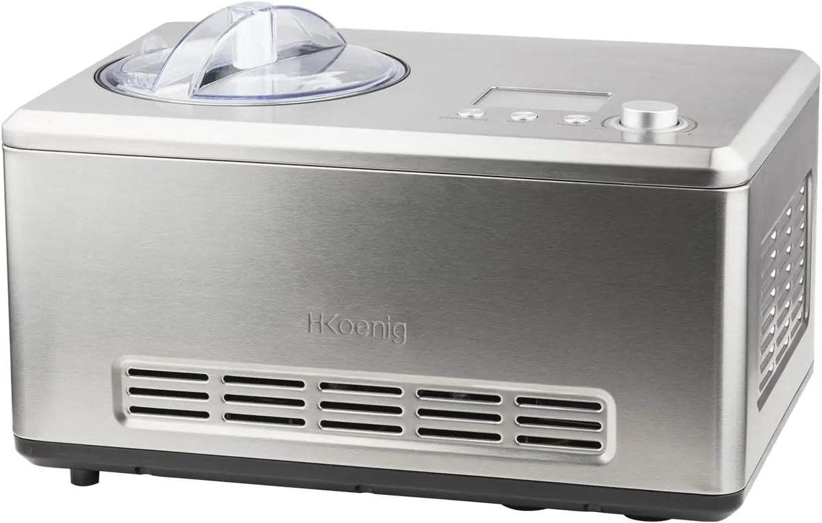 H.Koenig Sorbetière Turbine à Glace Professionnelle HF320 – 180 W, crème