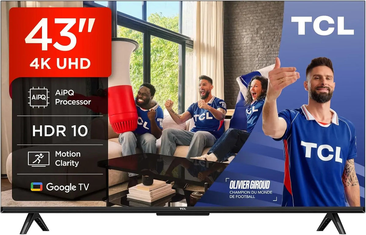 TCL 43V6C téléviseur 43' 4K UHD Smart LED téléviseur – noir