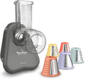 Moulinex - Fresh Express Découpe-légumes électrique 5 fonctions - Gris – appareil de nettoyage