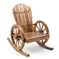 Chaise de jardin, à bascule, coloris marron, pour la terrasse ou le jardin