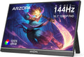 ARZOPA Écrans portable 16,1' 144 Hz avec béquille – PS3/4/5/, Z1FC, noir