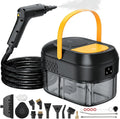 Nettoyeur Vapeur portable 2500W: Nettoyer à Vapeur Portatif 120 °C Vapeur,1,600ml Réservoir d'eau – gris/noir