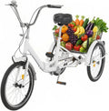 Tricycle pliable de 50,8 cm pour adulte avec frein à disque – gris