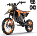 MilePop1 Moto électrique Adolescents Adultes véhicule de loisirs – V/25, 3000 W, 25 Ah, 220 Nm, gris/noir
