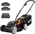WORX 36V 40V Max Tondeuse Gazon sans Fil WG779E – 2,5 Ah, gris/noir