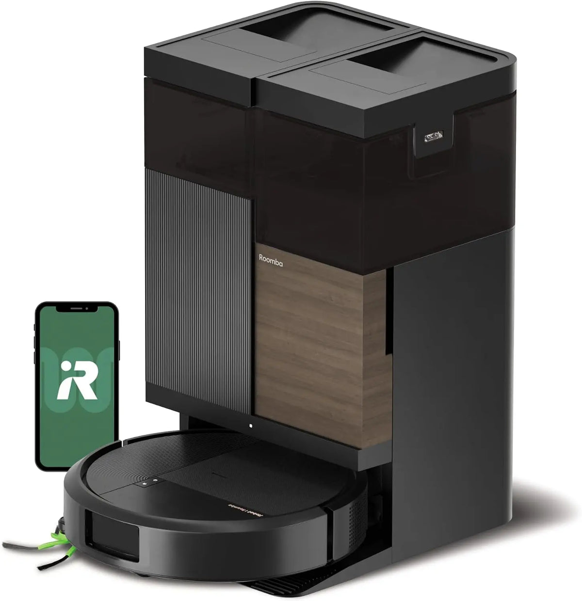 Roomba Plus 576 Robot aspirateur 2en1 + base AutoWash – noir/gris
