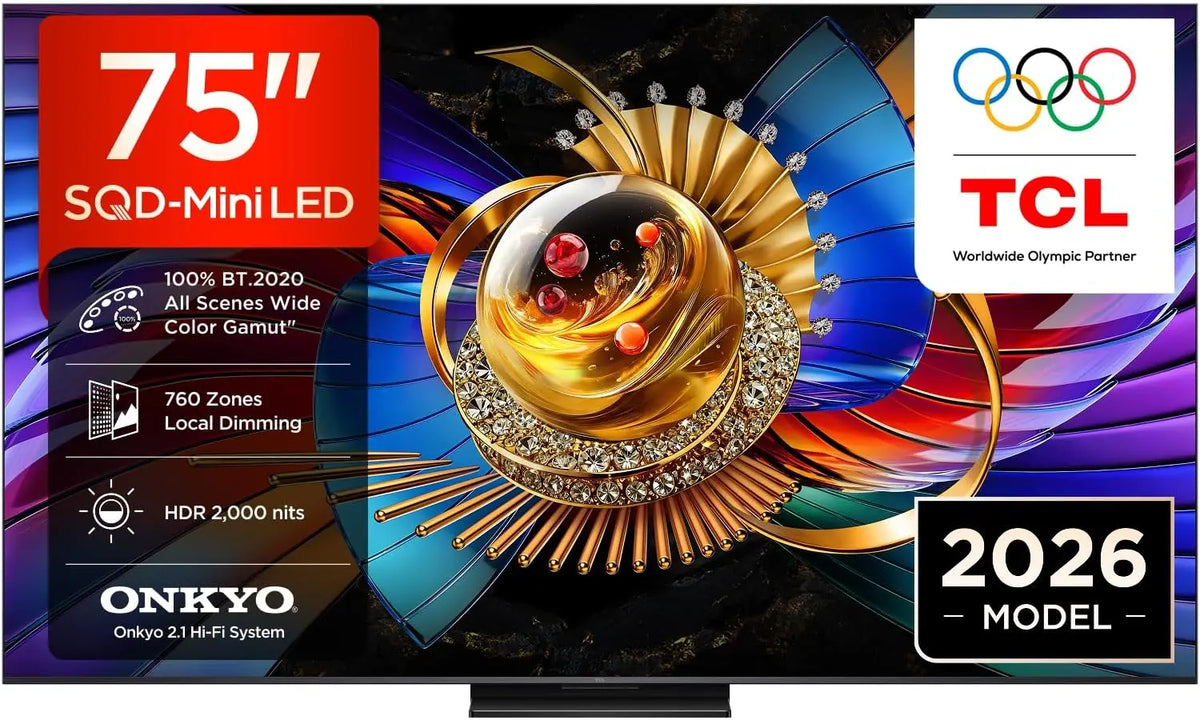 TCL 75Q7D Pro 75' SQD-Mini LED téléviseur – 144 Hz, noir