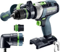 Festool Perceuse-visseuse à percussion sans fil QUADRIVE TPC 18/4 I-Basic-Set – gris/noir