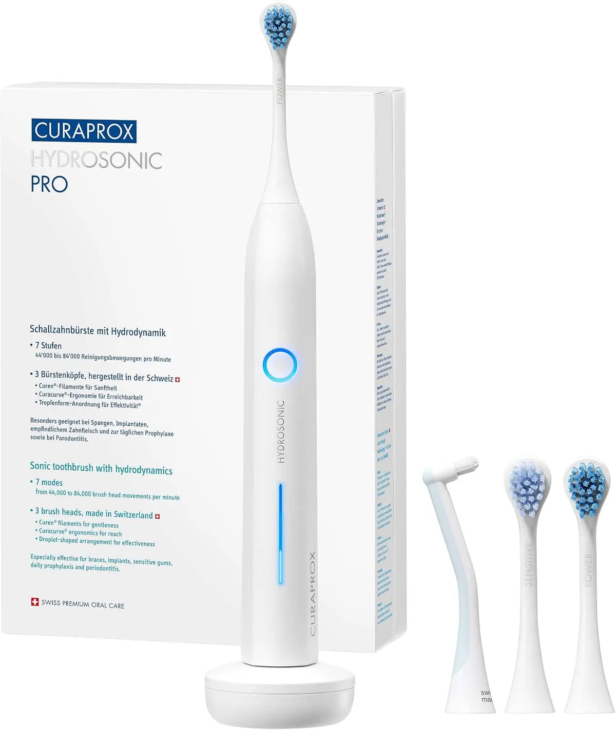 Curaprox Hydrosonic Pro appareil de nettoyage – blanc