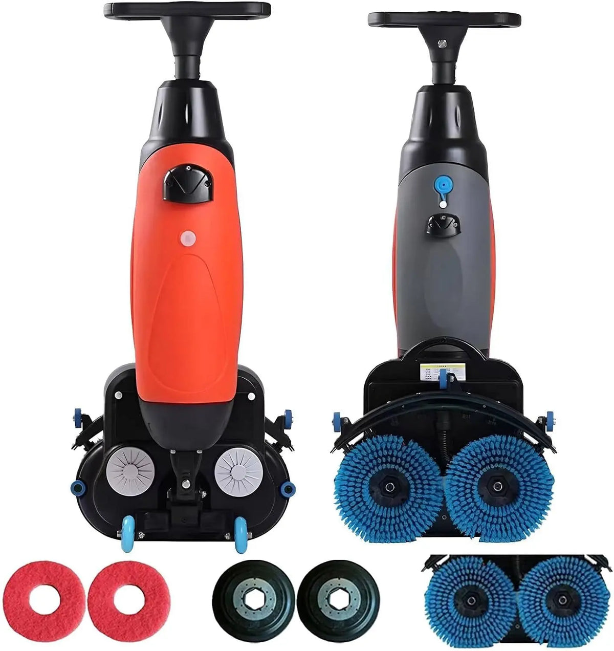 Autolaveuse de sols Professionnelle brosse – 200 W, 10,5 Ah, noir/gris/bleu
