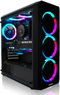 GreedMK2 Lite - High End PC pour le jeu - AMD Ryzen 5 4600G + Radeon Vega 7 - Ordinateur RGB Ultra Rapide – 550 W, 16 Go / 512 Go, noir