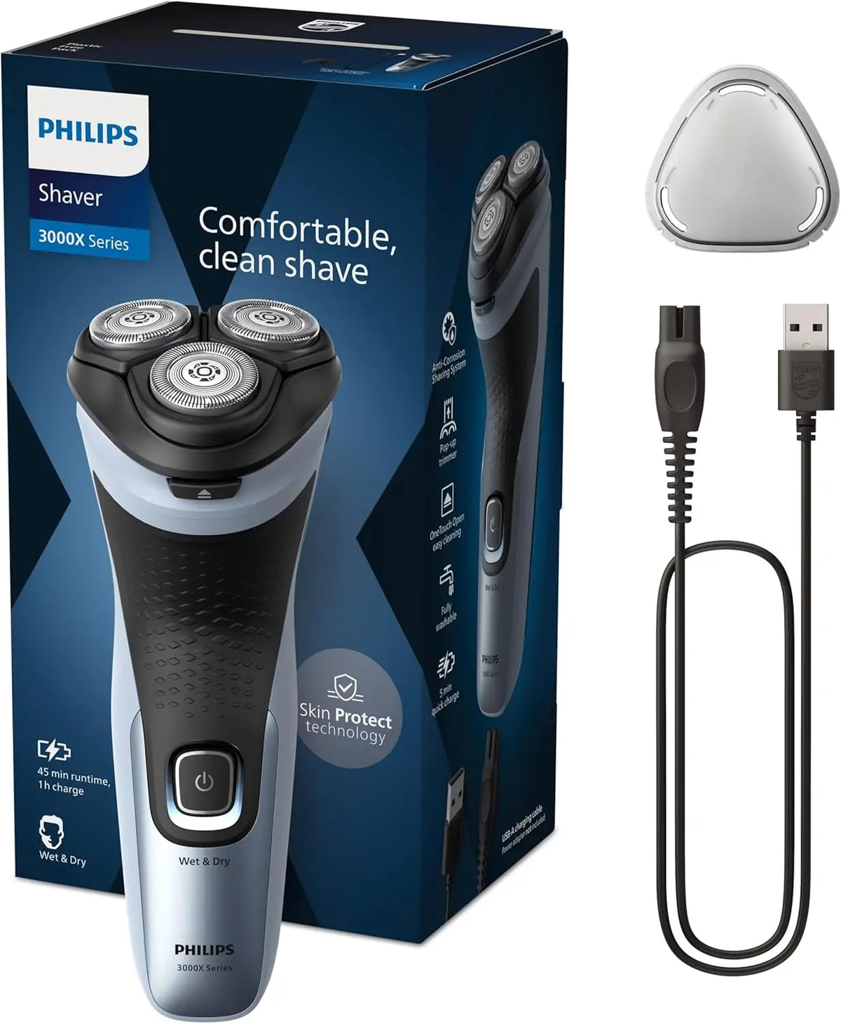 Philips rasoir X3053/00 – bleu