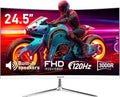 Gawfolk Écran PC Incurvé 24.5 Pouces – 120 Hz, noir
