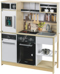 Theo Klein Miele Cuisine en Bois pour Enfants lumières/Sons dès 3 an – gris/beige/noir