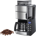 Russell Hobbs Cafetière à Grain [Programmable – 1,25 L, gris/noir