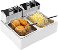 Friteuse commerciale – 2,5 kW, 6 l, 60 Hz, argenté